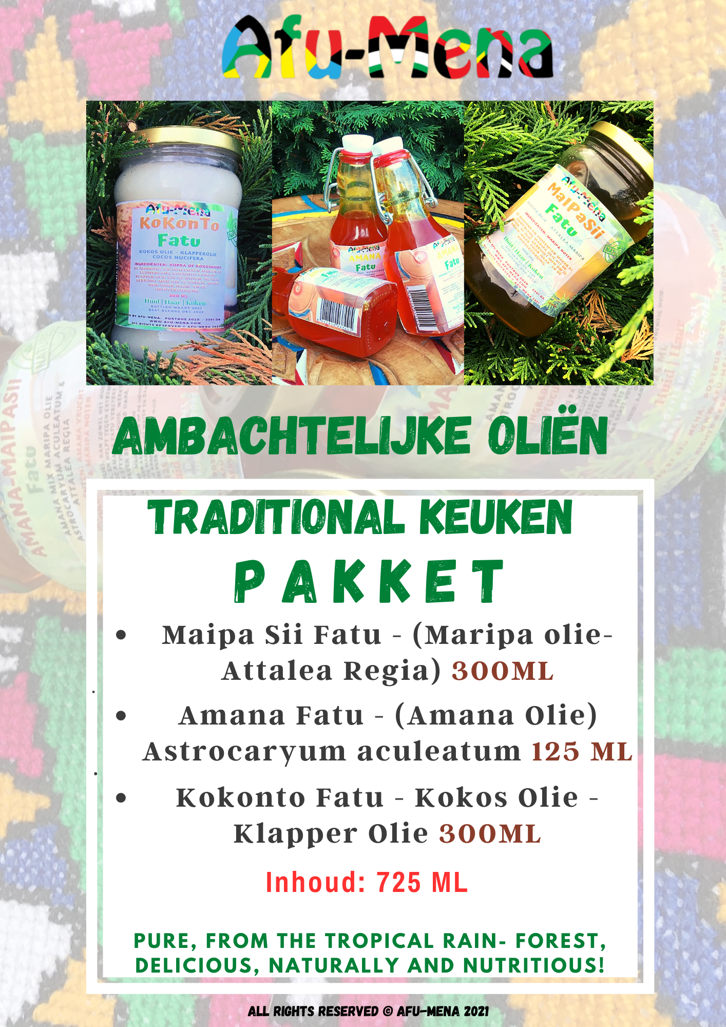 Ambachtelijke oliën – Keukenpakket