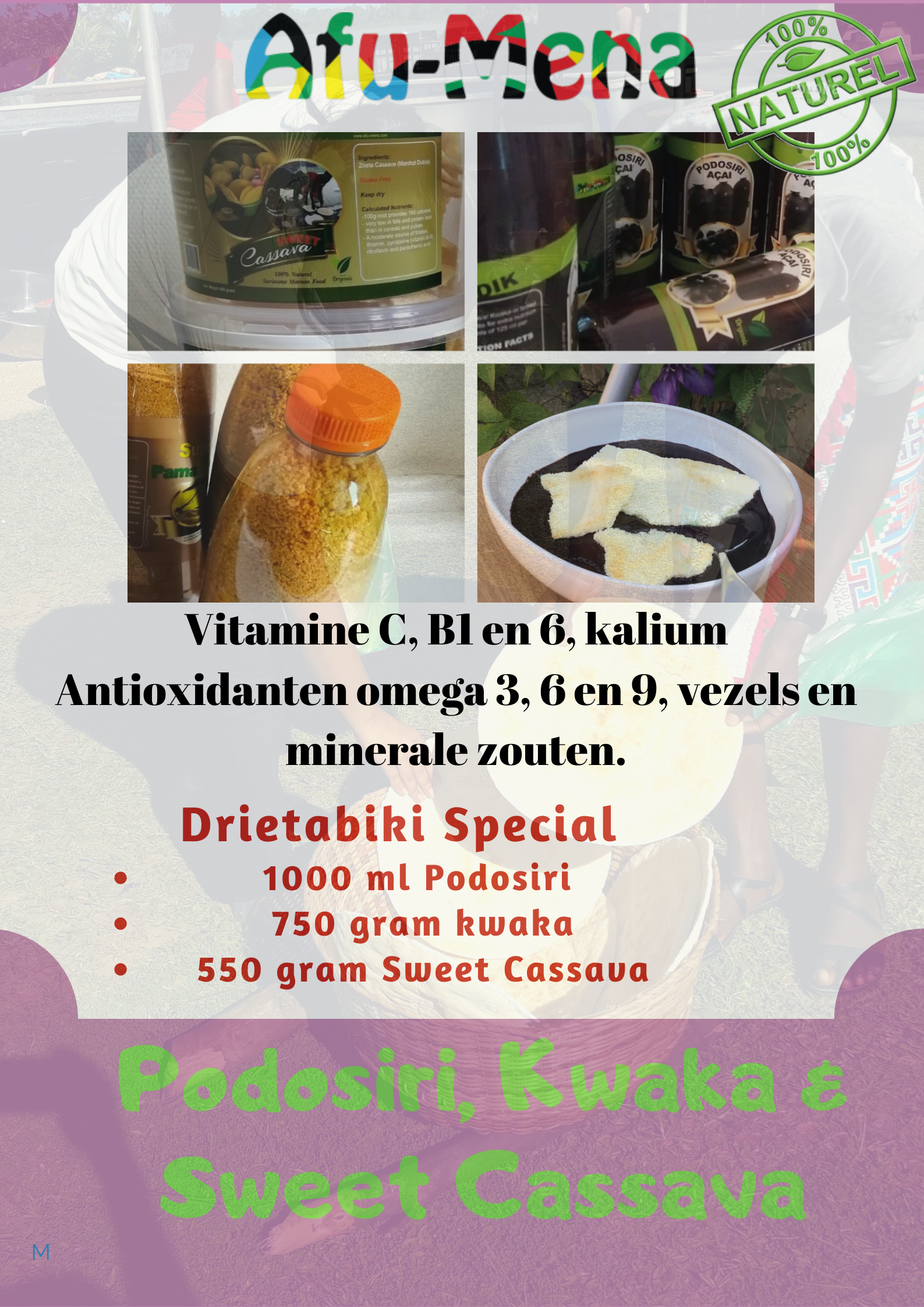 Drietabiki Special – Podosiri, kwaka & cassavebrood